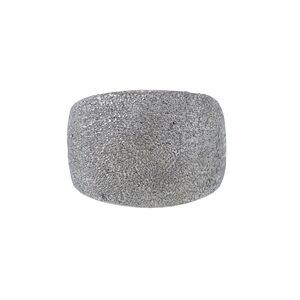 Vintage Sterling Silver 925 Textured Thick Band Cocktail Ring Size 8